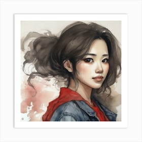 Asian Girl 5 Art Print