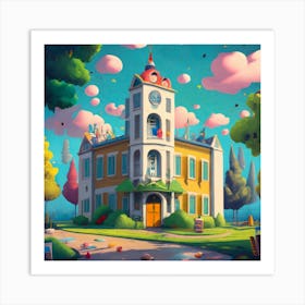 House In The Sky Art Print