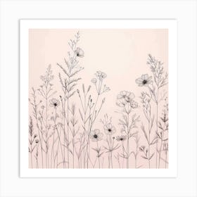 A wildflower field 1 Art Print