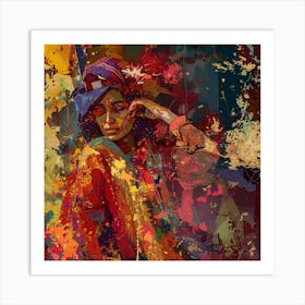 Woman In A Turban Art Print