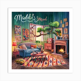 A Vibrant And Whimsical Living Room Scene Titled M Ndbjfpf2tambledpno7gyw Tx9l8awrtp6ef3qlp4jmvw Art Print