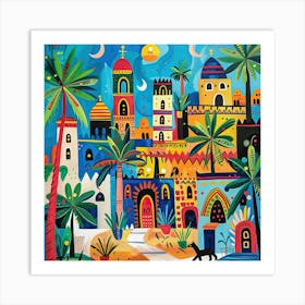 Kids Travel Illustration Egypt 1 Art Print