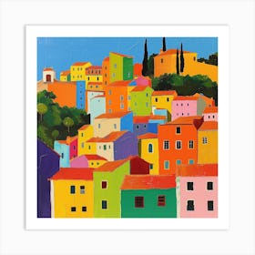 Abstract Travel Collection Lisbon Portugal 2 Art Print