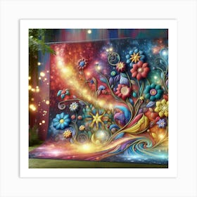 Colorful Flowers Art Print