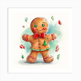 Gingerbread Man 11 Art Print