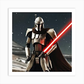 Star Wars The Mandalorian Art Print