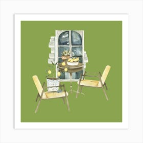 Table And Chairs Art Print