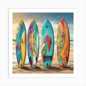 Surfboards Art Print