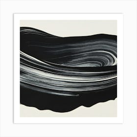 Black And White Swirls Art Print