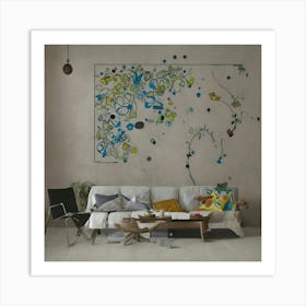 Modern Living Room 1 Art Print