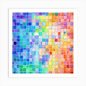 Mosaic Tile Background 4 Art Print