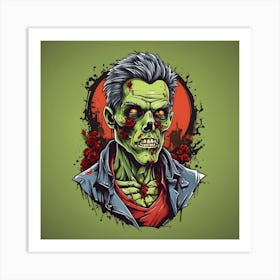 Zombie Man Art Print