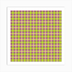 Plaid Fabric 210 Art Print