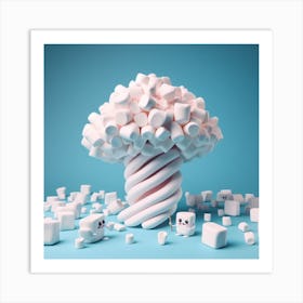 Marshmallow Tree Art Print