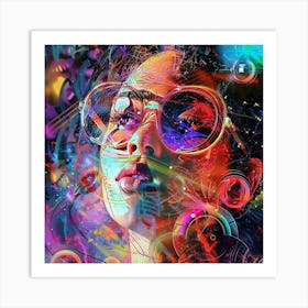 Psychedelic Woman 1 Art Print