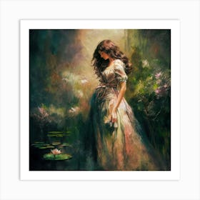 Woman In A Dress 3 Art Print