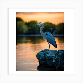 Great Blue Heron 1 Art Print