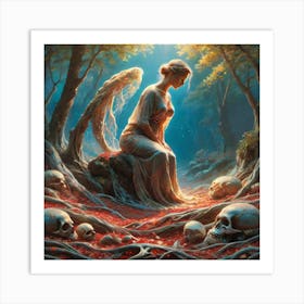 Angel Of The Forest Art Print