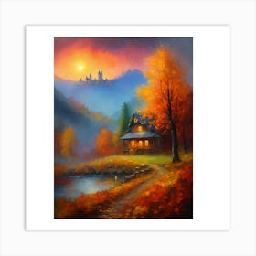 Autumn In The Mountains Art Print