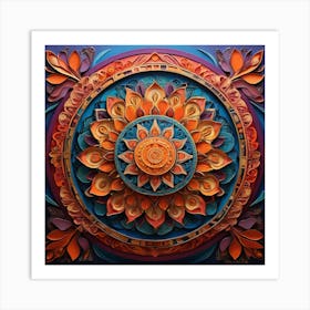 Mandala paintings art print 1 Art Print