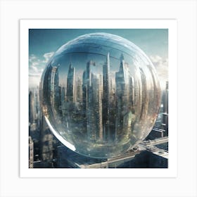 Futuristic Cityscape 92 Art Print