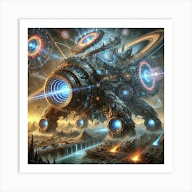 A Depiction Of The Multiversal Siege Engine, A Mas Art Print