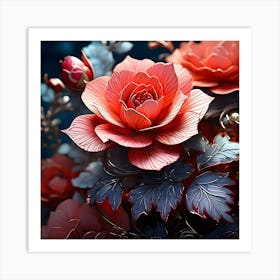 Red Roses Art Print