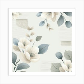 Leonardo Phoenix A Serene Illustration Of Japandiinspired Flor 3 (1) Art Print