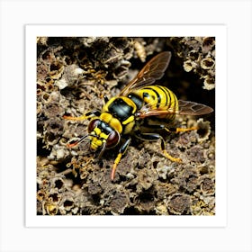 Wasp nature 5 Art Print