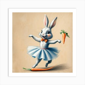 Bunny Dance 7 Art Print