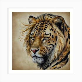 Lion Painting Art Print