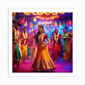 Indian Dancers Art Print