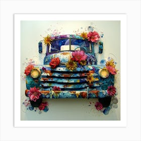 Floral Truck Art Print