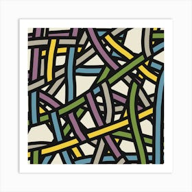 Swirls weaving Art Print