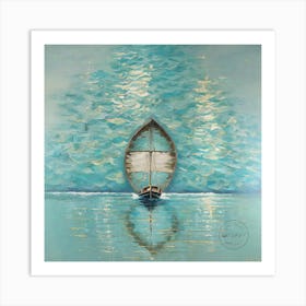 Sailboat On Water 465 Art Print