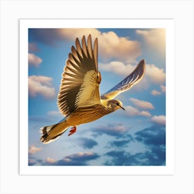 Hawk In Flight Art Print