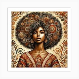 Afro Girl 85 Art Print