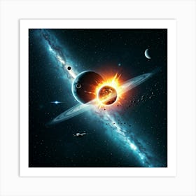 Space Explosion Art Print