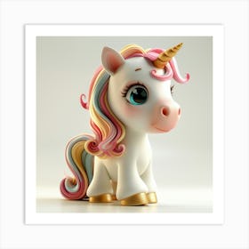 Unicorn 3d Model 2 Art Print