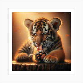 Tiger Cub 1 Art Print