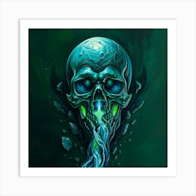 Ethereal Skull Art Print