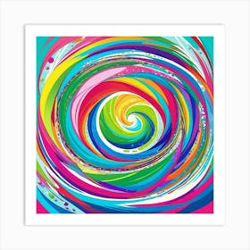 Abstract Swirl 1 Art Print