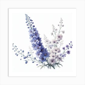 Delphinium 5 Art Print