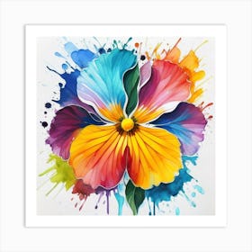 Pansy Painting Art Print