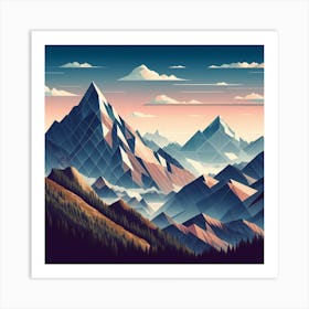 Mountain Art Art Print