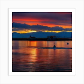 Sunset In Scotland 8 Art Print