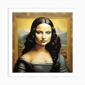 Sassy Mona Lisa Art Print 1 Art Print