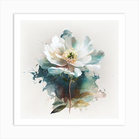 Watercolor Flower Abstract 30 Art Print