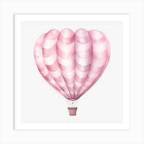 Pink Hot Air Balloon 4 Art Print