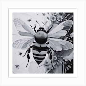 Bee Painting Art Print